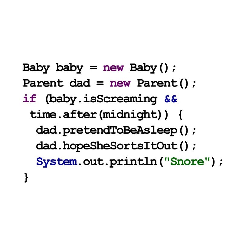 Java Code New Baby - Mitternacht