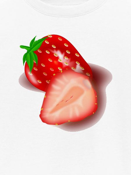 Erdbeer-Schnittbild Illustration