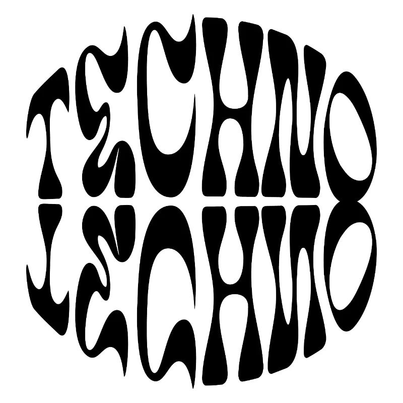 Techno liquid logo design