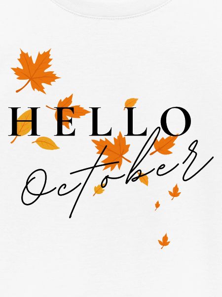 Hello October | Herbstblätter Design