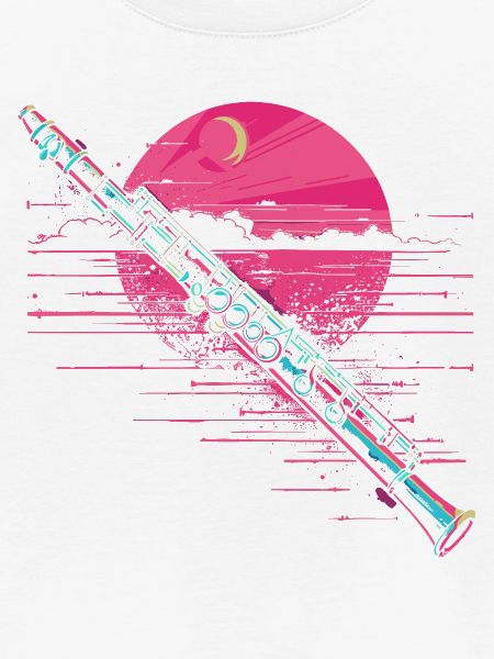 Flöte Grafik Vaporwave