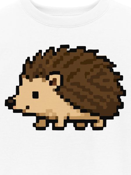 Pixeliger Igel im Retro-Stil