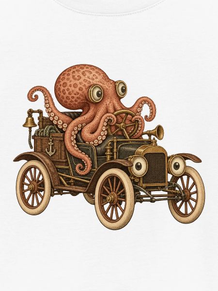 Oktopus Steampunk Auto Abenteuer