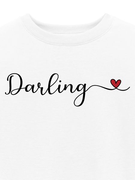 Darling Herz Typographie