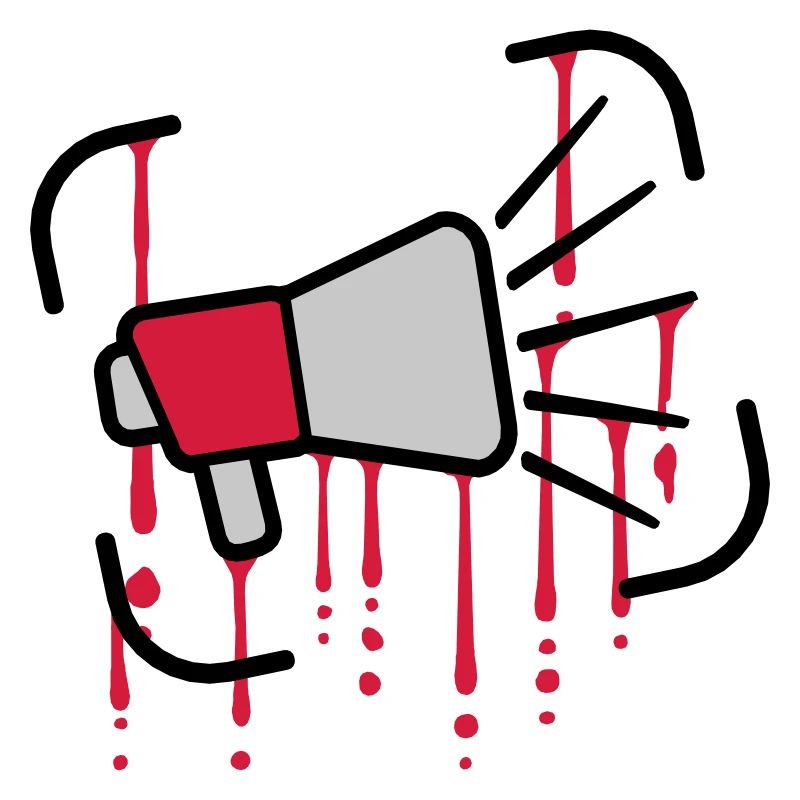 Drops Megaphone Loud Speech