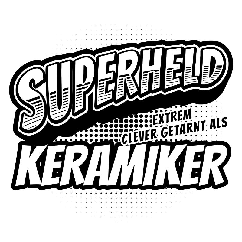 Superheld, clever getarnt als Keramiker