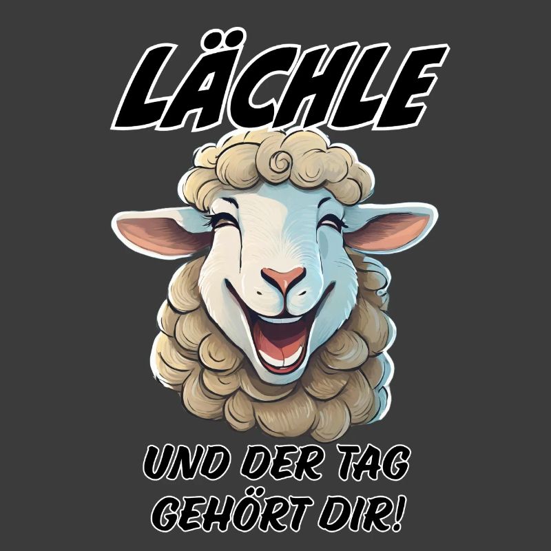 Lächle und der Tag gehört dir Schaf Schafe