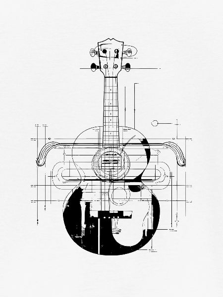 Ukulele Zeichnung