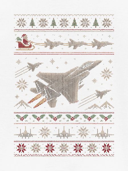 F15 Eagle Weihnachtspullover