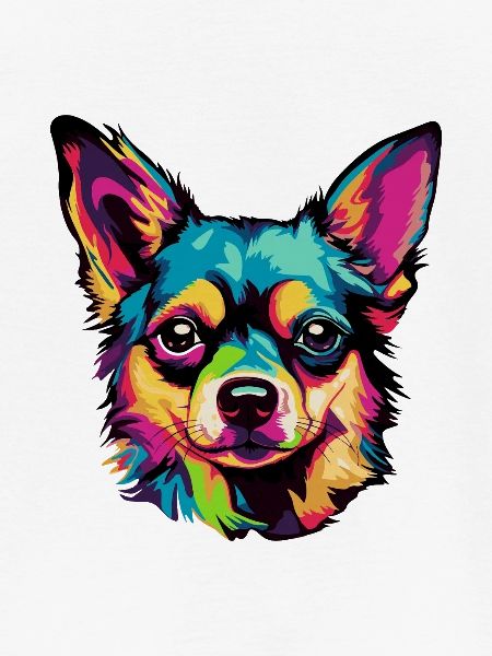 Pop-Art Hundegesicht