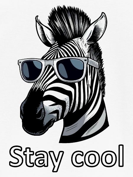 Cooles Zebra