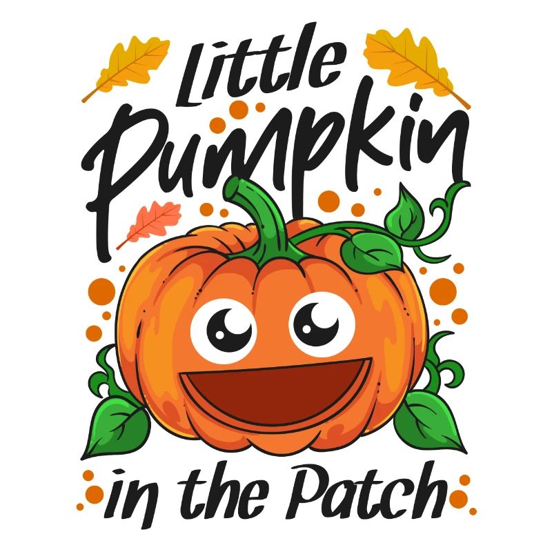 Petite citrouille dans le patch Halloween