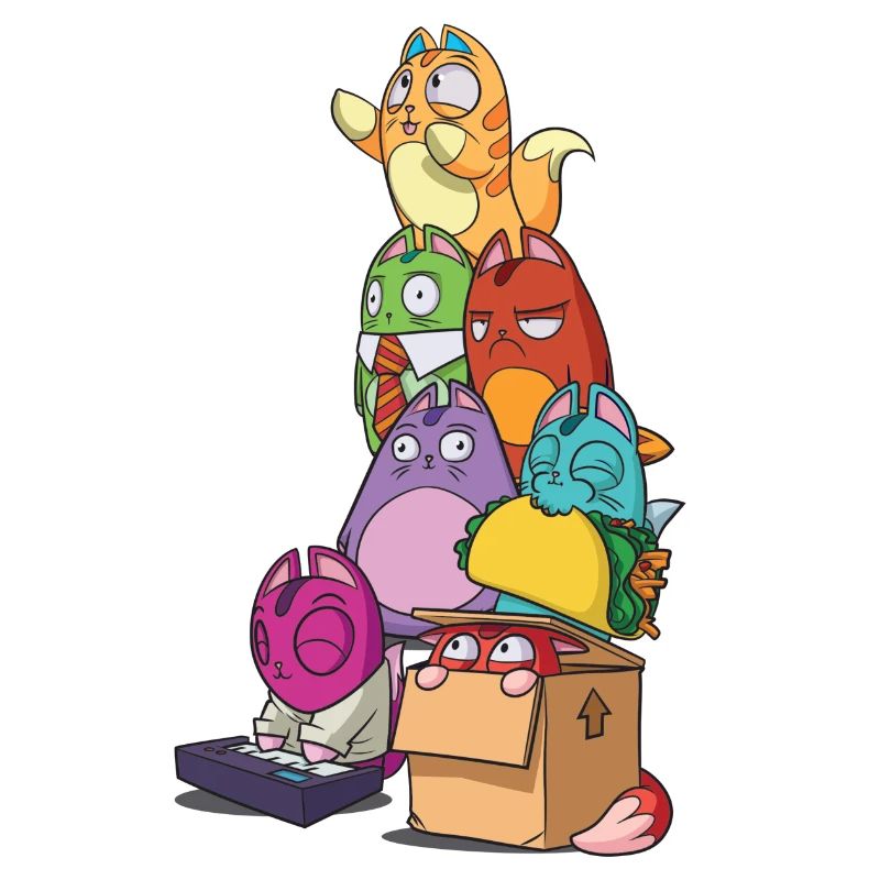 Lost Kitties Squad Gol Torre Multicolore