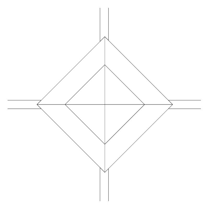 Gemometry Design Crosshair Gift Lines