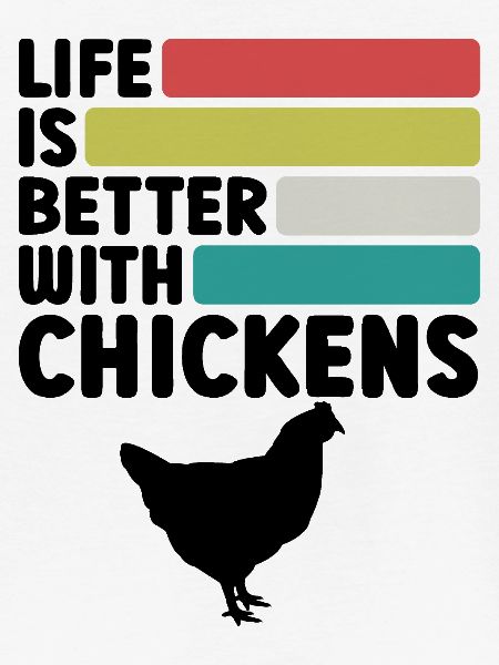 Huhn Spruch Retro-Style