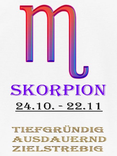Skorpion Sternzeichen