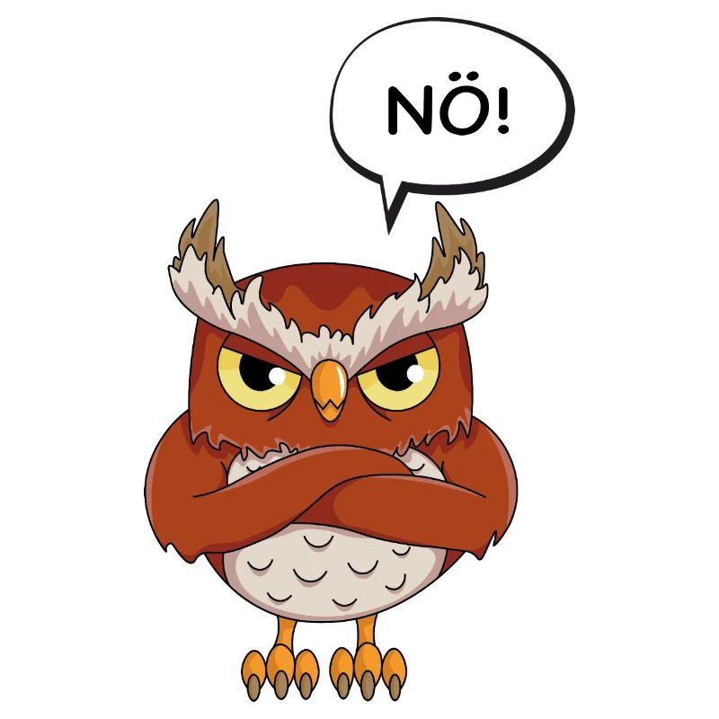 Statement Eule Tier Fans lustiger Vogel Geschenk