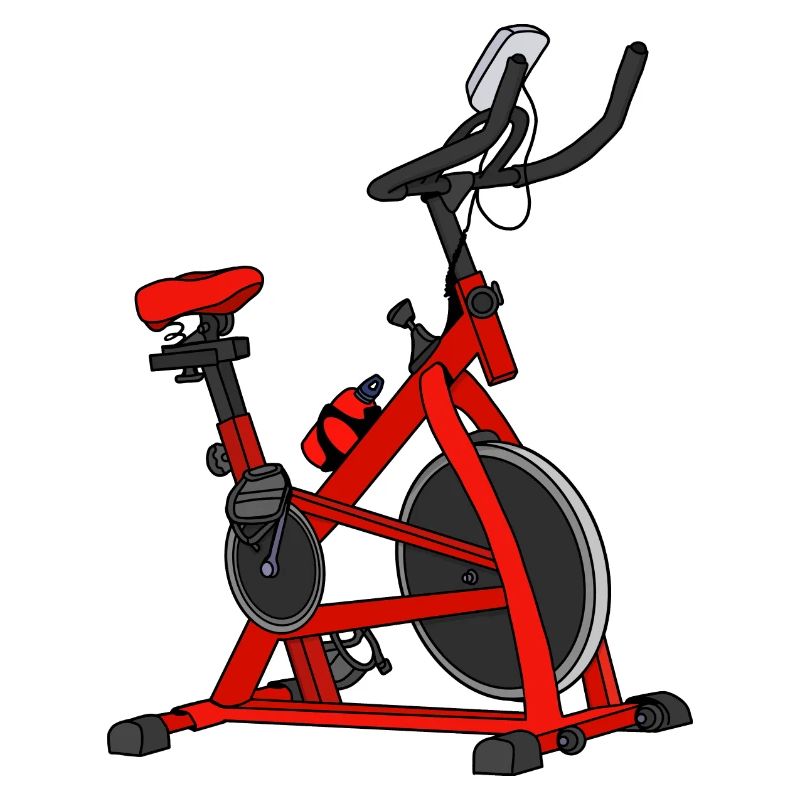 Red Bike Spin Bicycle