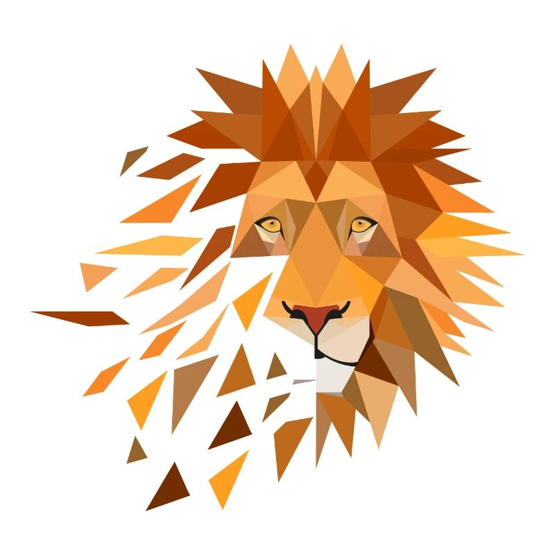 Löwe geometrisch