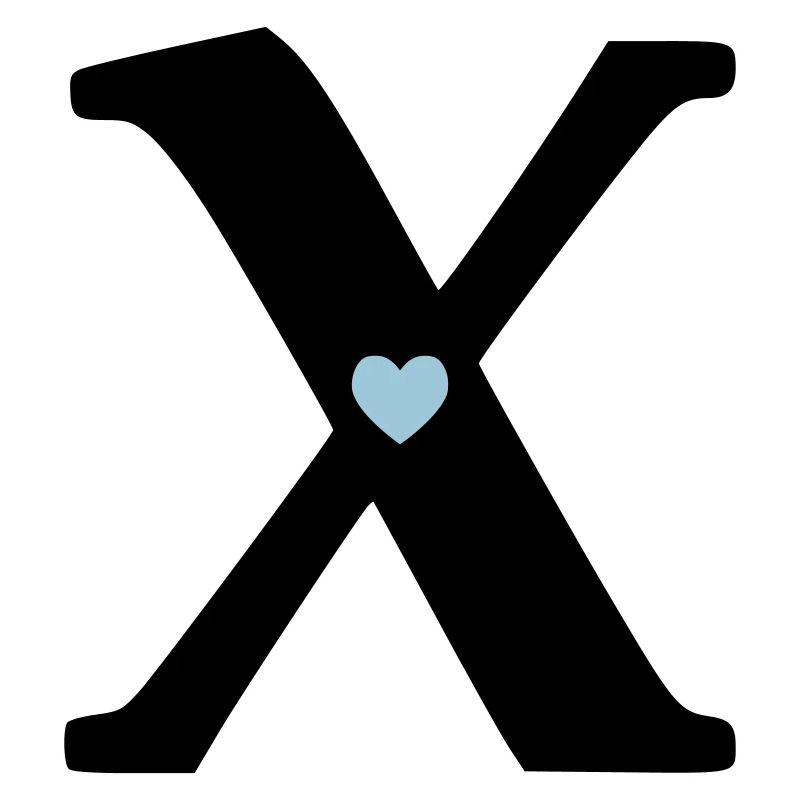 Letter X Initial point
