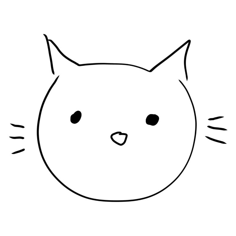 Icône De Tête D’animal De Chat Mignon
