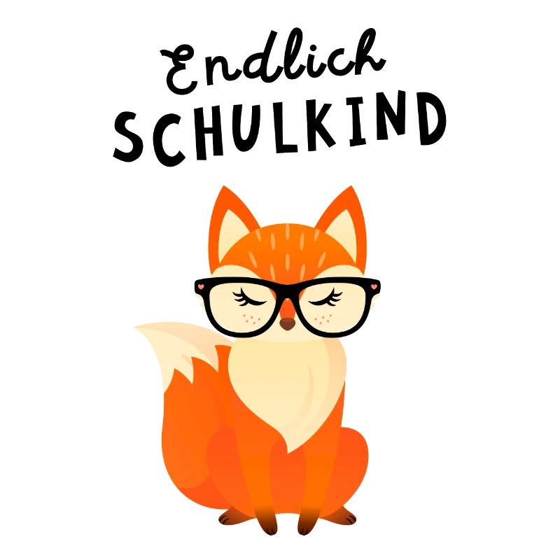 Endlich Schulkind Fuchs Einschulung