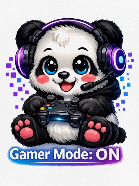 Gamer Panda – Mode ON 🎮🐼
