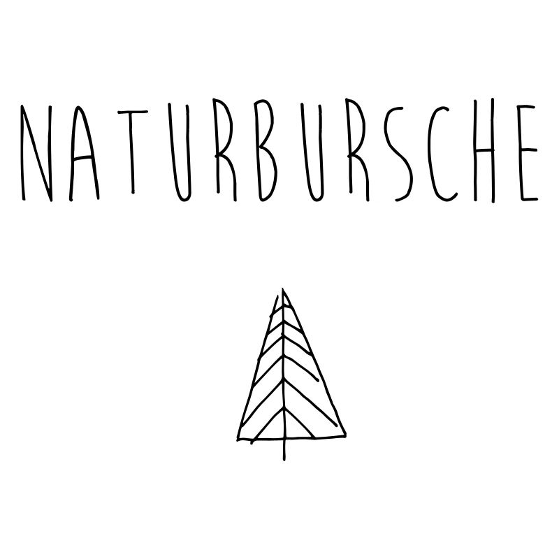 Garçon de la nature avec arbre idée cadeau noir