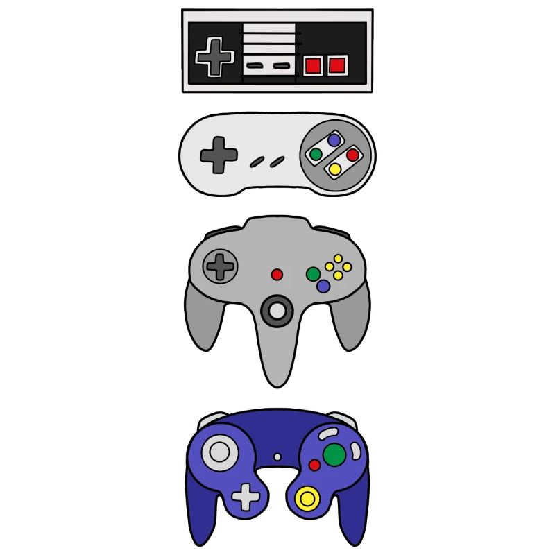Retro Gaming Controller Console Gamepad Gamer