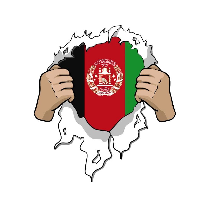 Afghanistan Superheld Flagge