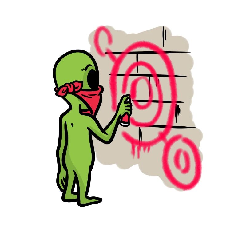 Alien vandalism