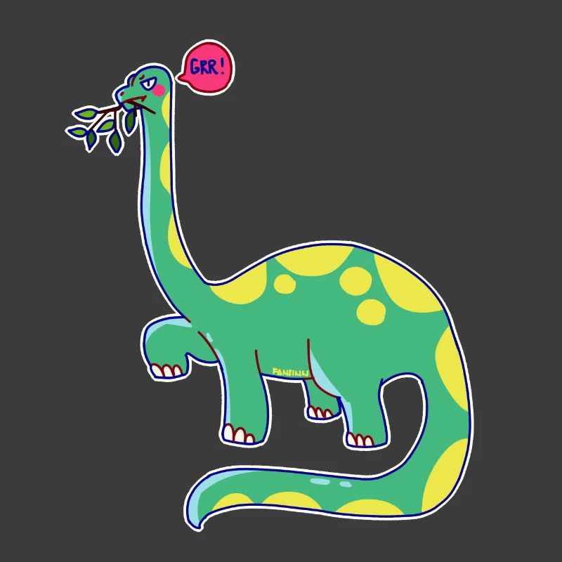 Dinosaure est de mauvaise humeur