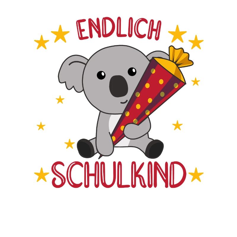 Endlich Schulkind Koala Schultüte Einschulung