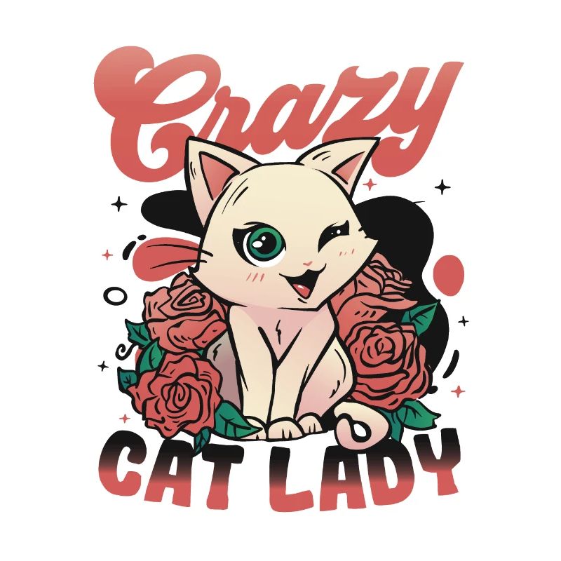 Dame chat folle