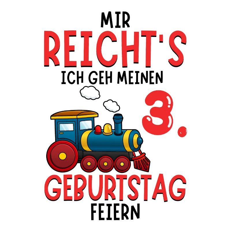 3. Geburtstag Geburtstagsgeschenk mit Eisenbahn