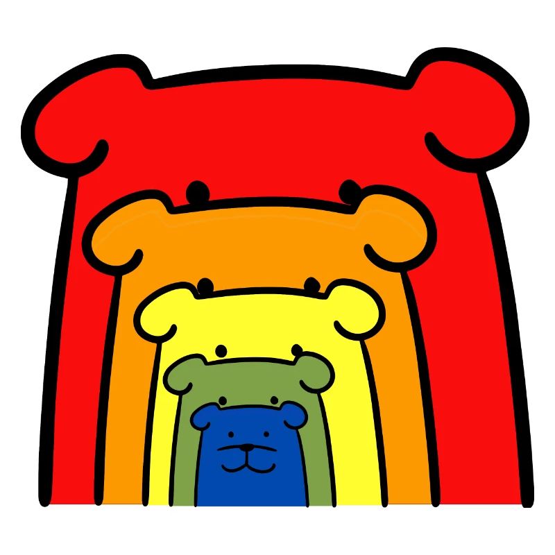 Rainbow dog