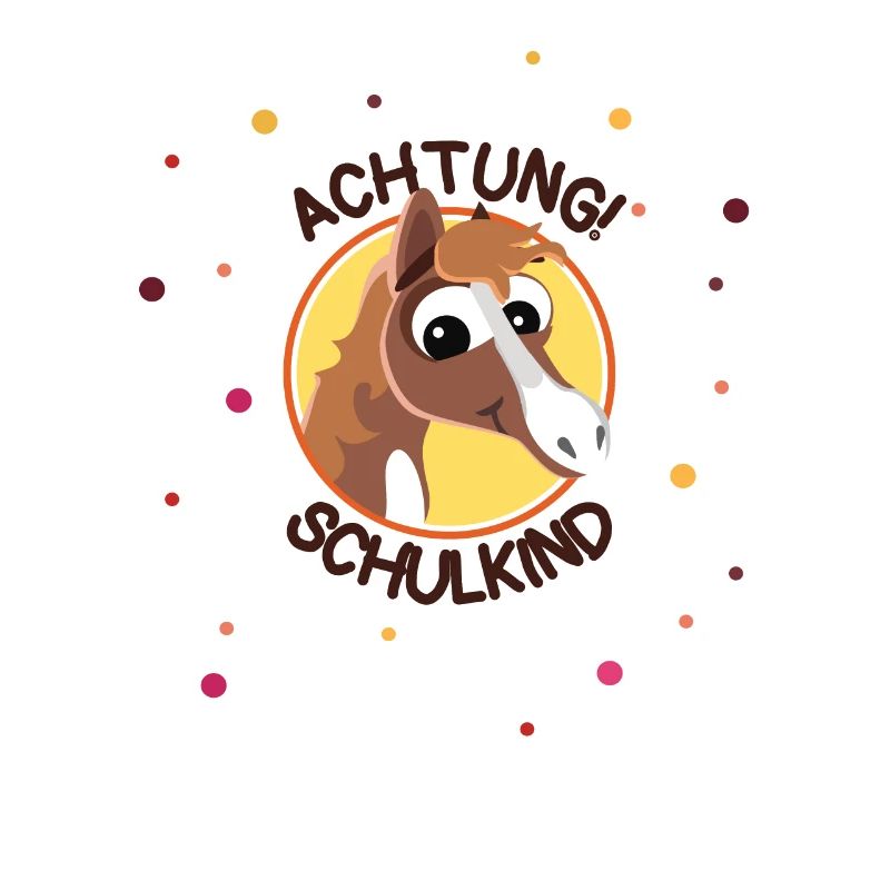 Achtung Schulkind Süßes Pferd Geschenk Mädchen