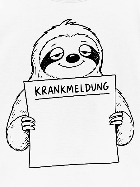 Faultier Krankmeldung