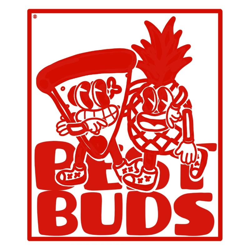 Retro Mascot Pineapple Pizza