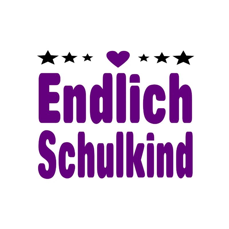 Endlich Schulkind Einschulung Erstklässler Mädchen