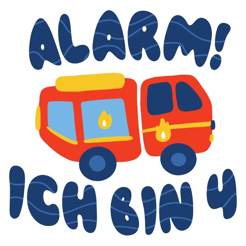 4 Geburtstag Kind Junge Feuerwehr Kinder Geschenk