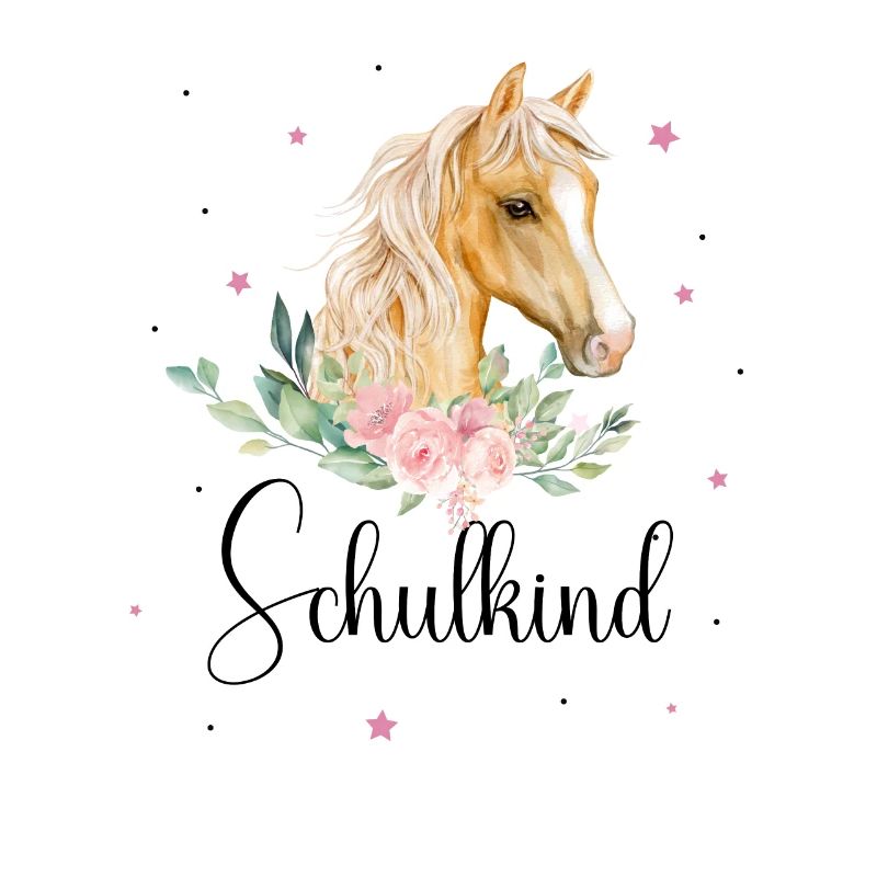 Schulkind 2024 Pferd 1. Klasse Einschulung Schule