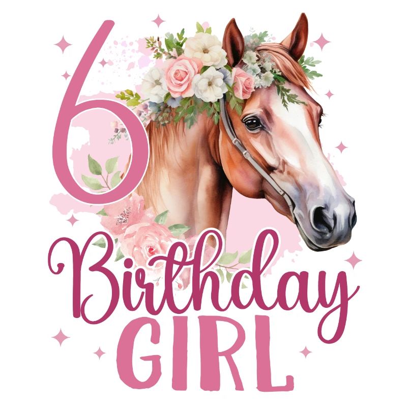 Geburtstag 6 Mädchen Pferd Reiten Stall Party 6 Ja