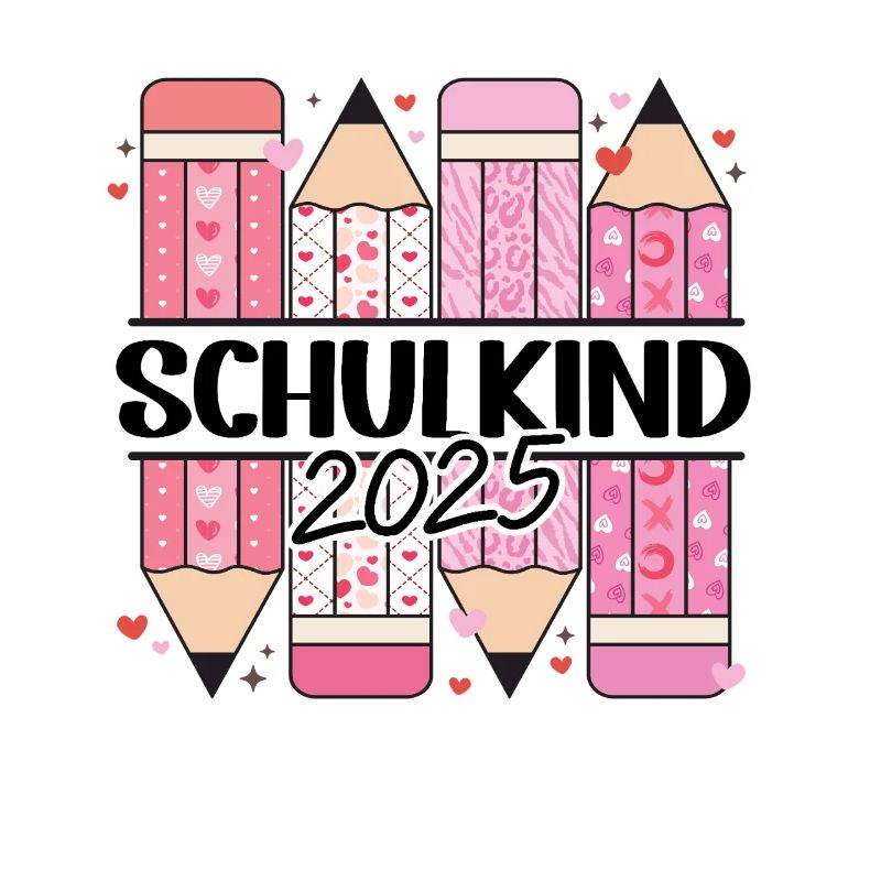 Schulkind 2025 Regenbogen Mädchen Einschulung 2025