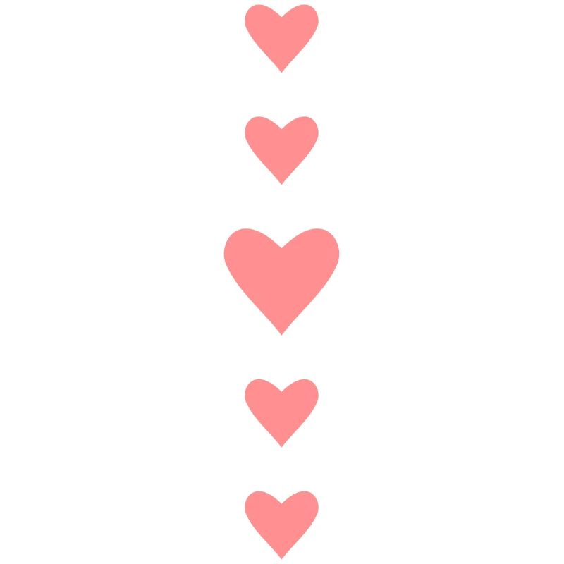 Hearts vertical