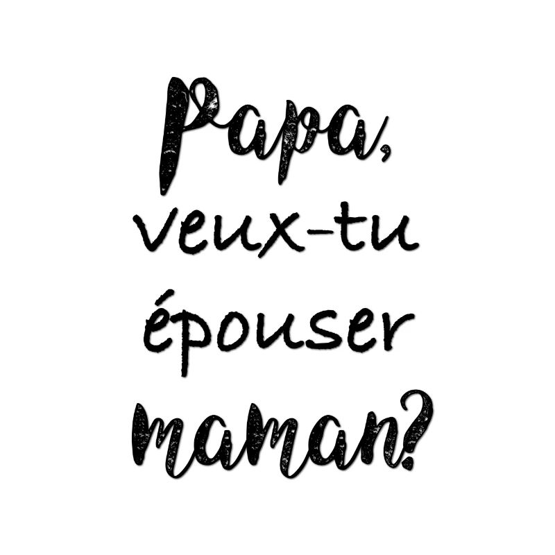 Vater, willst du Mutter heiraten?