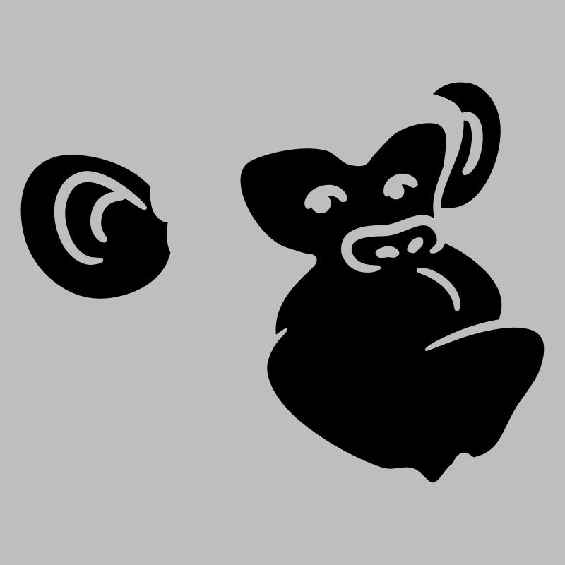 Conception de tête de singe cool
