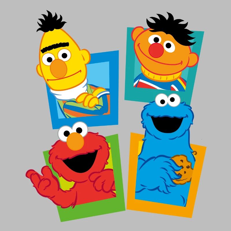 Sesamstraße Schild Ernie und Bert