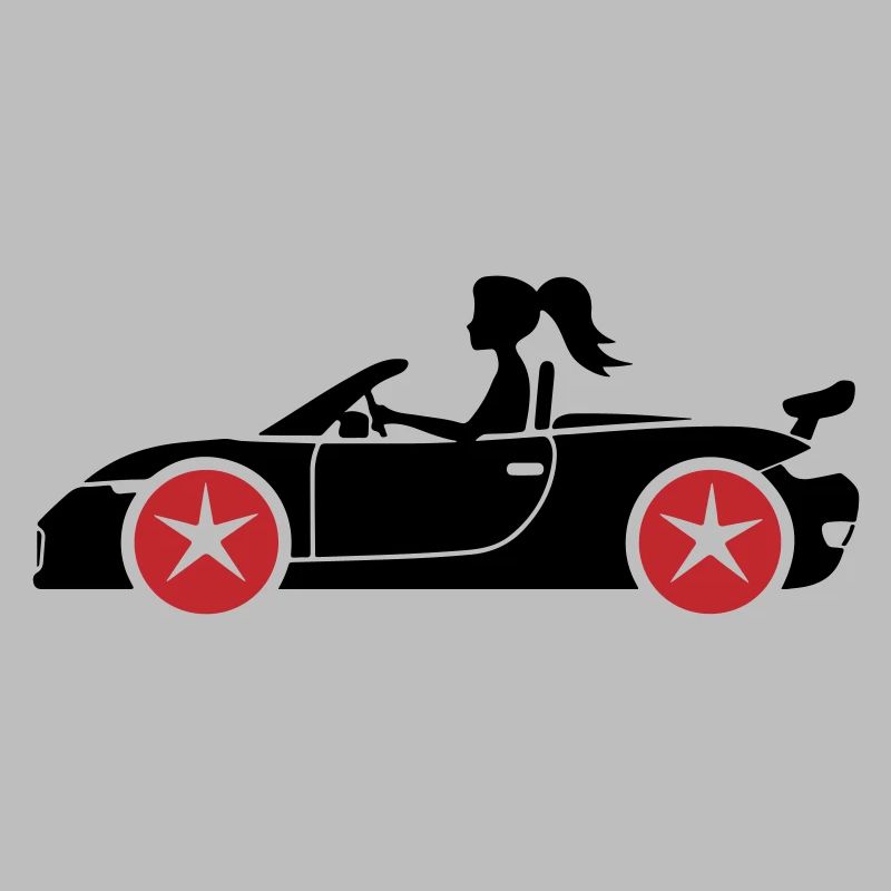 Frau Auto Cabrio