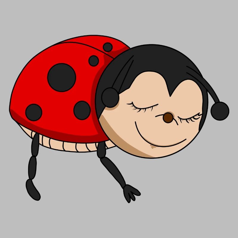 Ladybug sleeps